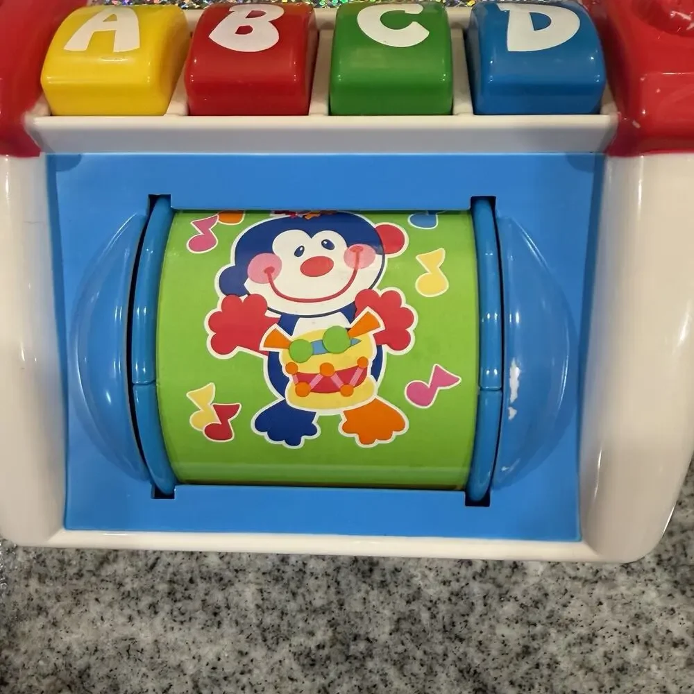 VINTAGE-2000 Fisher Price Baby Jivin Jukebox Smartronics Sounds Lights Toy-Works